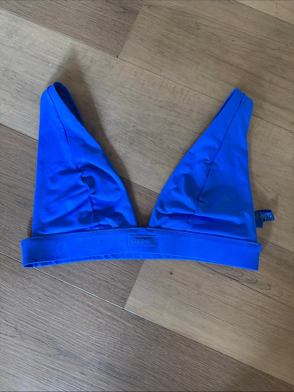 SKIMS Cobalt Blue Triangle Swim Top XL